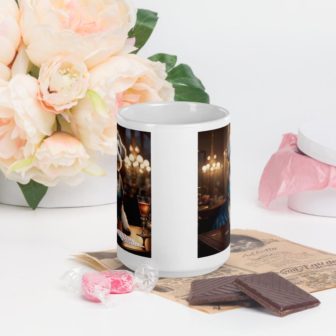Schnoodle- White glossy mug v7