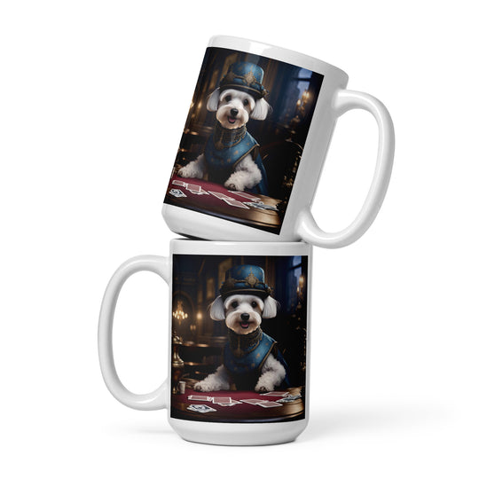 Schnoodle- White glossy mug v5