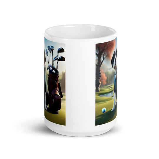 Springador Golfer- White glossy mug v6