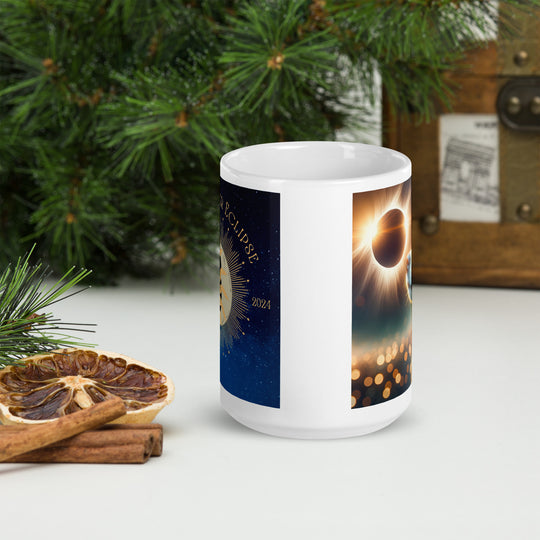 Australian Shepherd Eclipse- White glossy mug v2