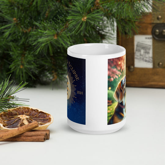 Beagle Eclipse- White glossy mug v2