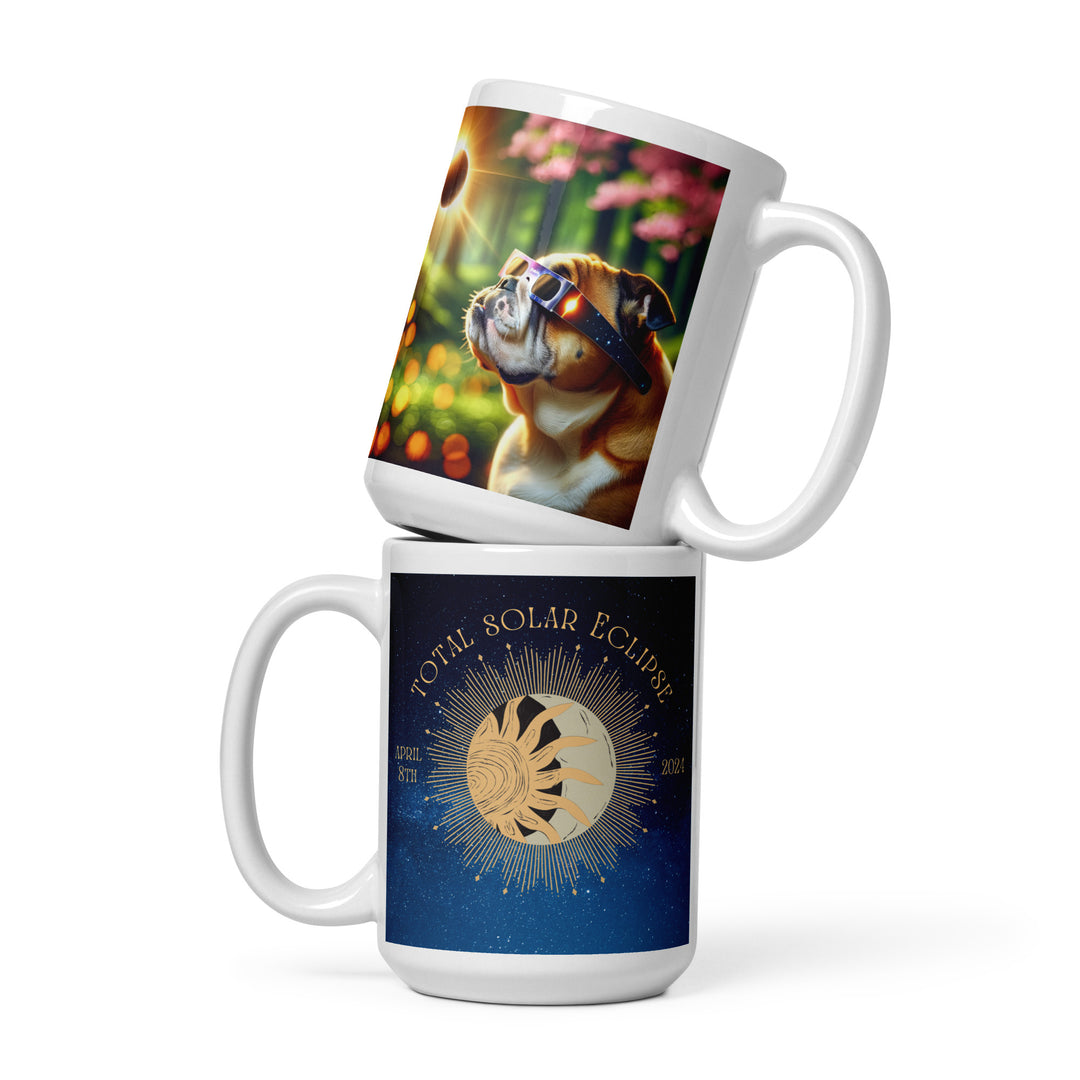 Bulldog Eclipse- White glossy mug