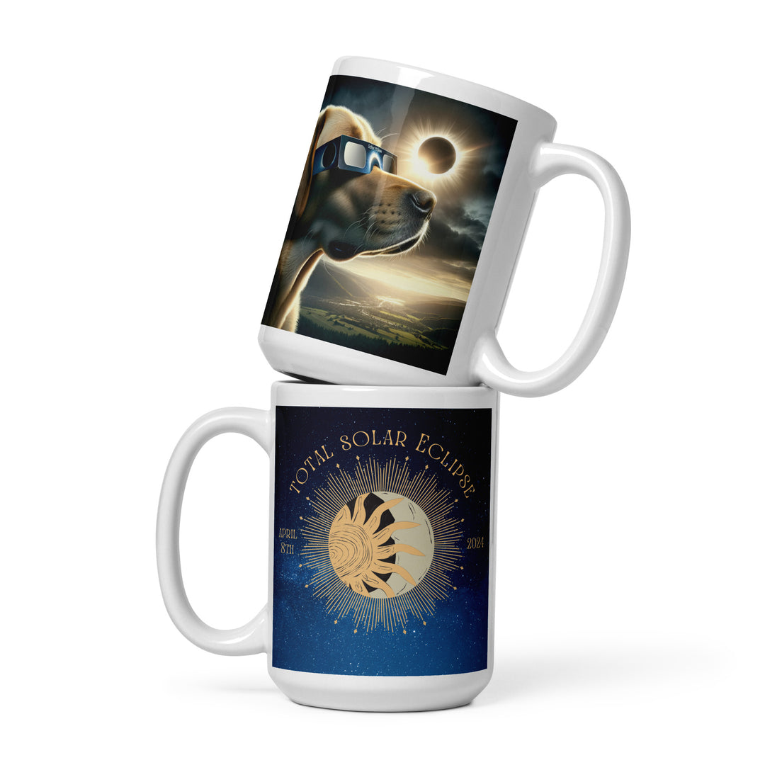 Labrador Retriever Eclipse- White glossy mug v2