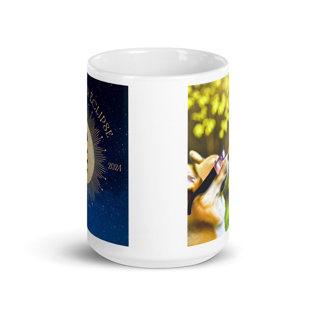 Pembroke Welsch Corgi Eclipse- White glossy mug