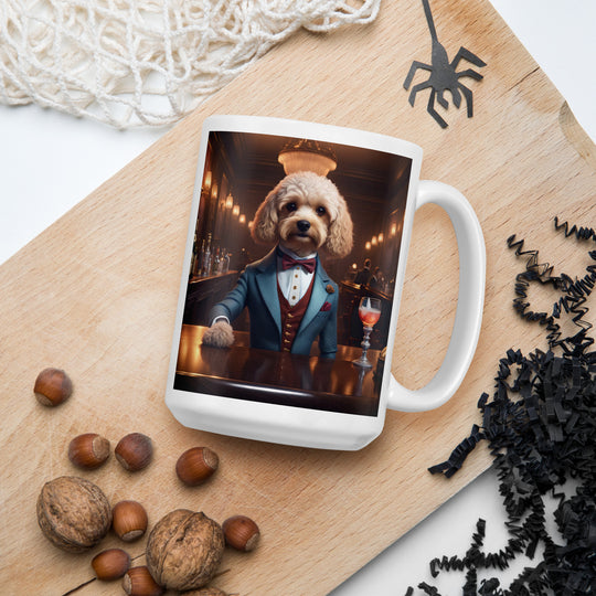 Cavapoo General- White glossy mug v9