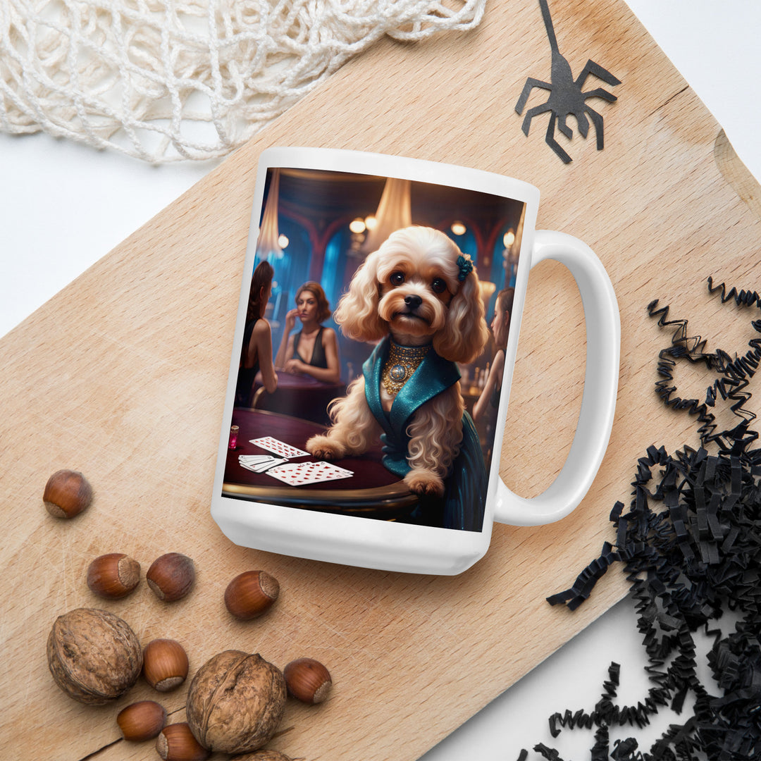 Cavapoo General- White glossy mug v21