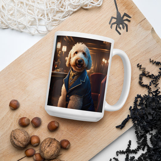 Goldendoodle- White glossy mug v5