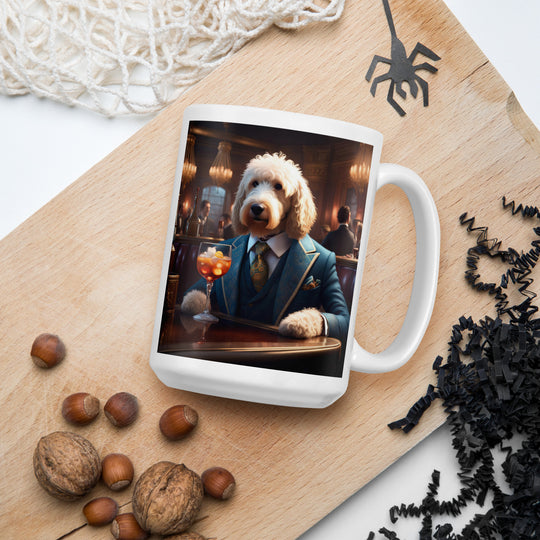 Goldendoodle- White glossy mug v11