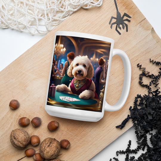 Goldendoodle- White glossy mug v20