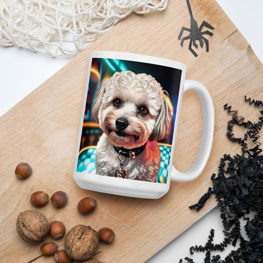 Maltipoo General- White glossy mug v4