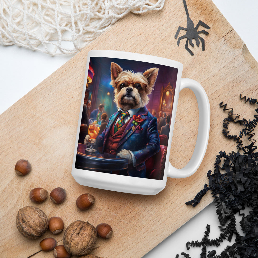 Pekapoo General- White glossy mug v4