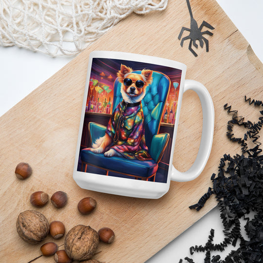 Pekapoo General- White glossy mug v7