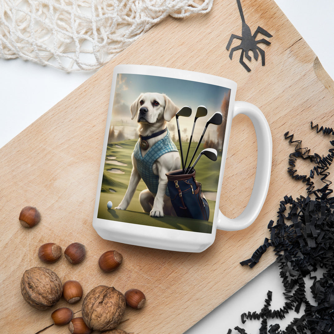 Springador Golfer- White glossy mug v5