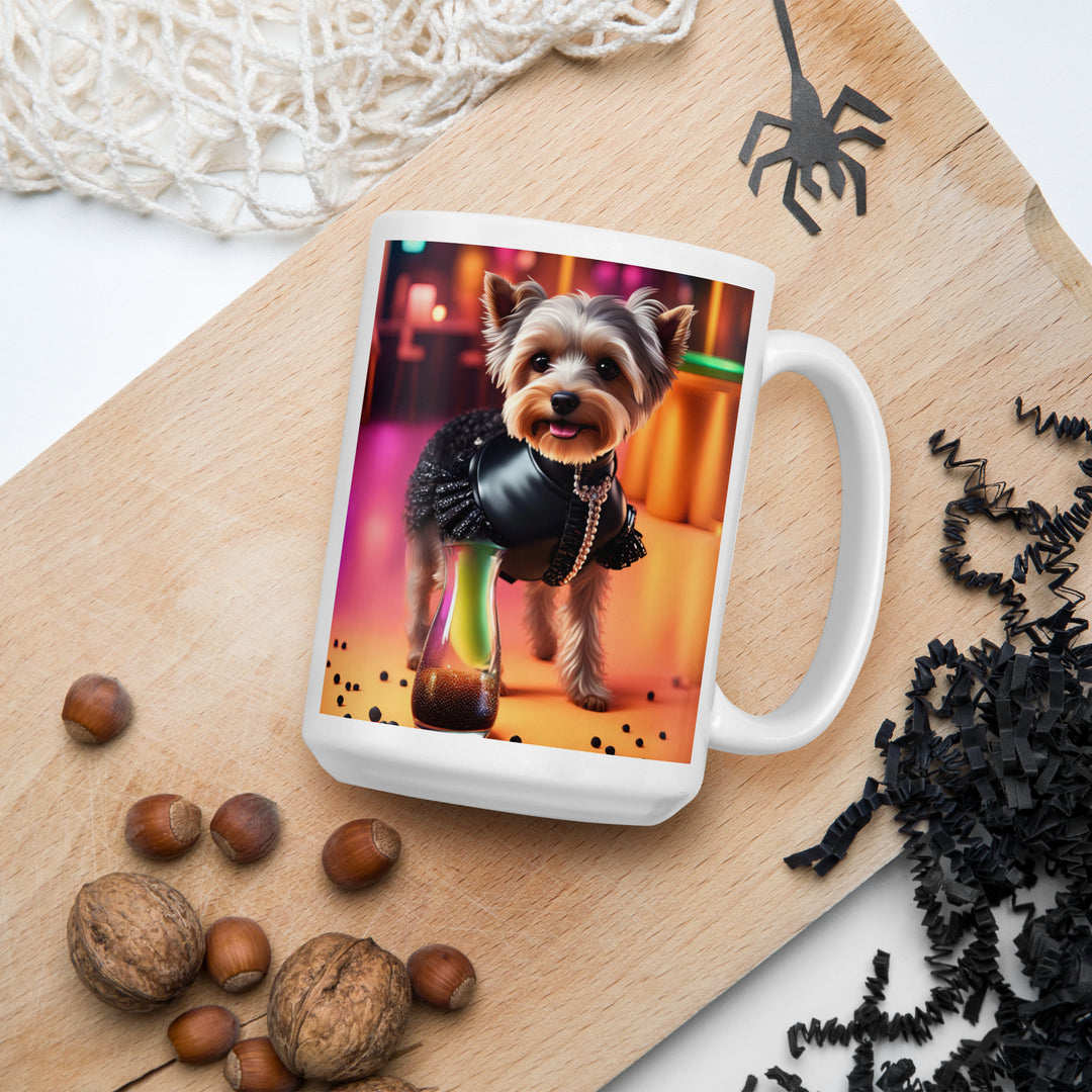 Yorkipoo General- White glossy mug v5