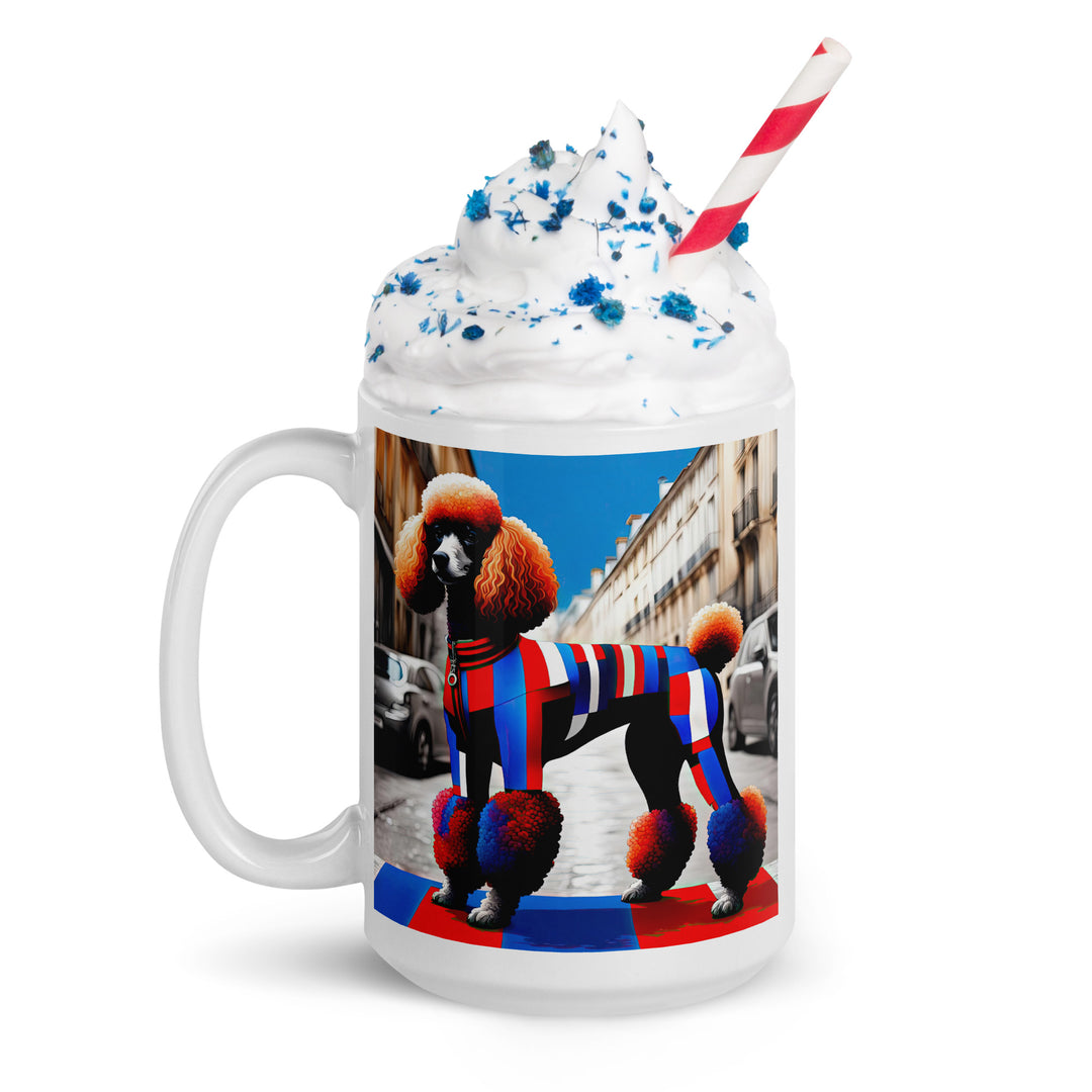 Poodle- White glossy mug v4