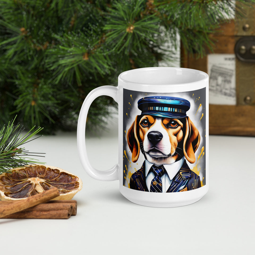 Beagle- White glossy mug