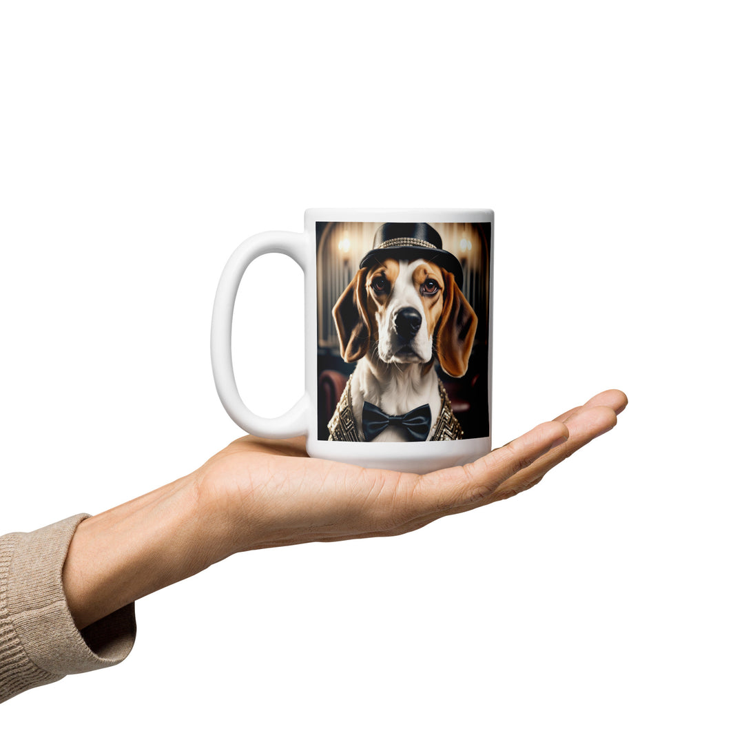 Beagle- White glossy mug v2