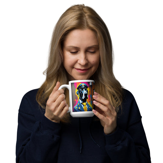 Great Dane- White glossy mug v5