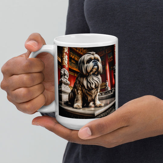 Shih Tzu- White glossy mug v5