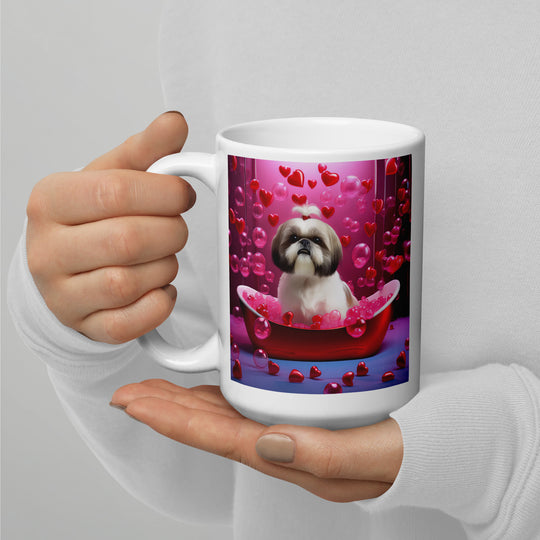 Shih Tzu- White glossy mug