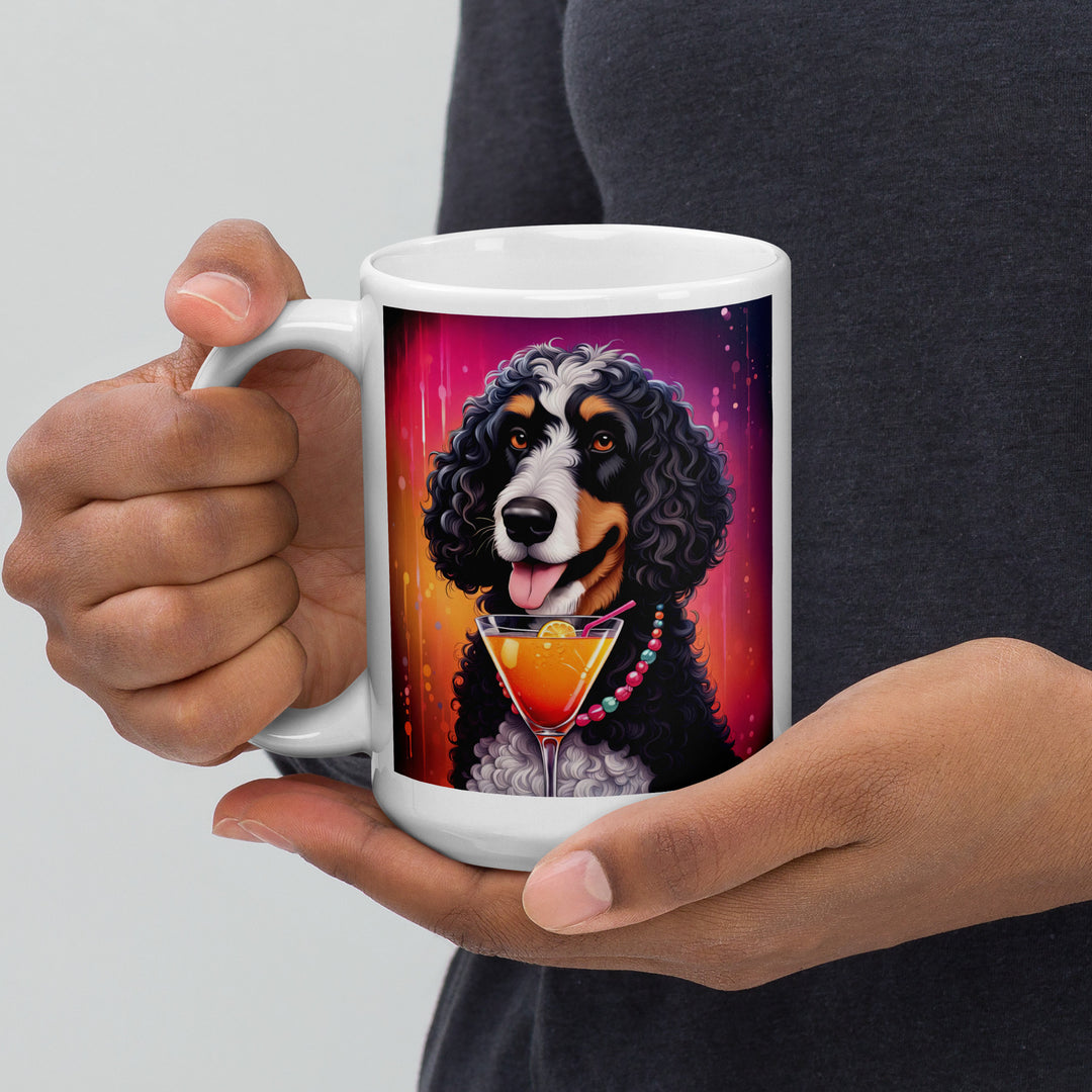 Bernedoodle General- White glossy mug v6