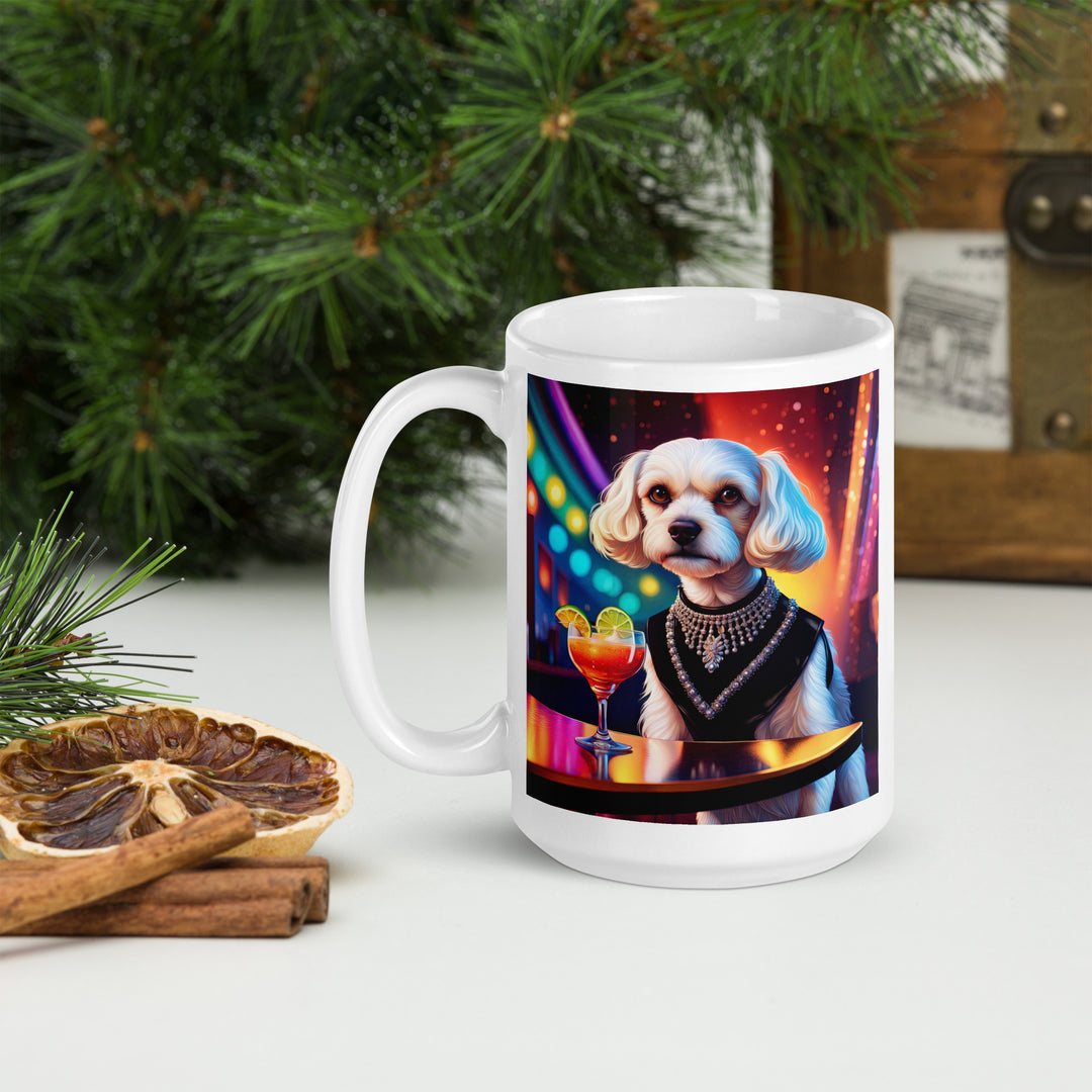 Cavachon- White glossy mug v6