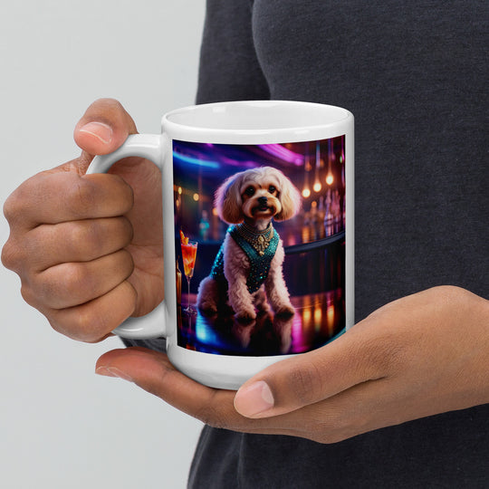 Cavapoo General- White glossy mug v2