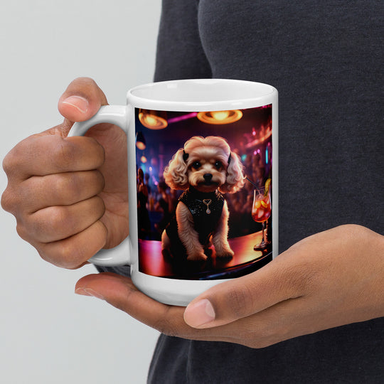 Cavapoo General- White glossy mug v19