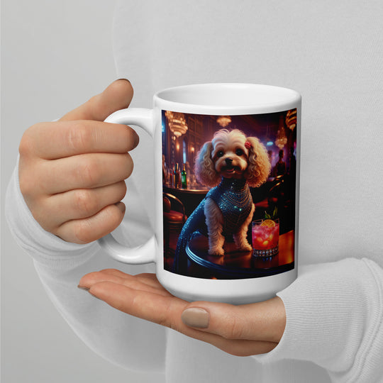 Cavapoo General- White glossy mug v22