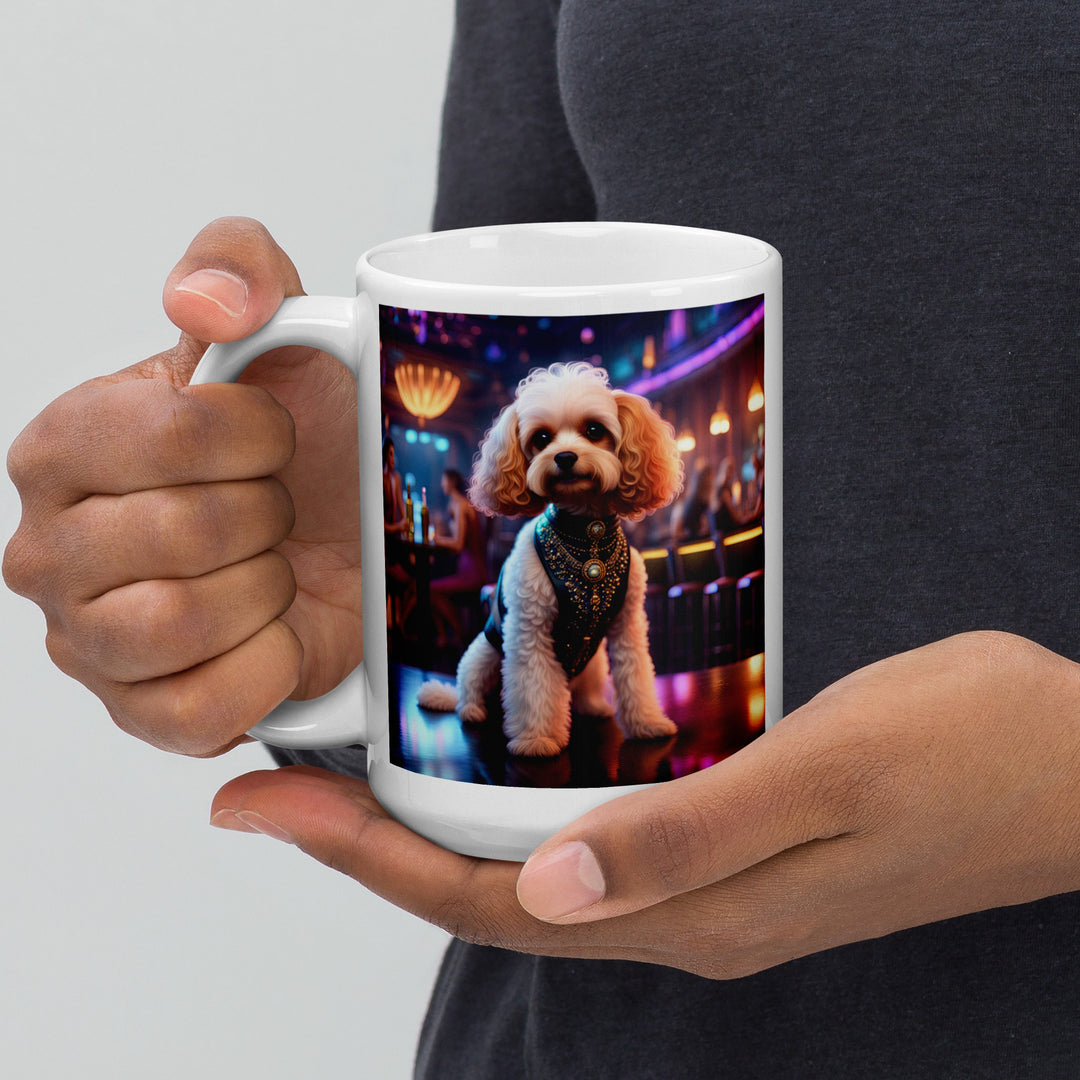 Cavapoo General- White glossy mug v25