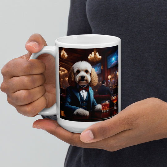 Cavapoo General- White glossy mug v28