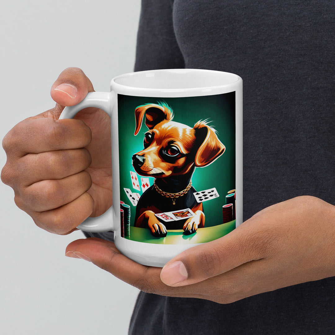 Chiweenie General- White glossy mug v2