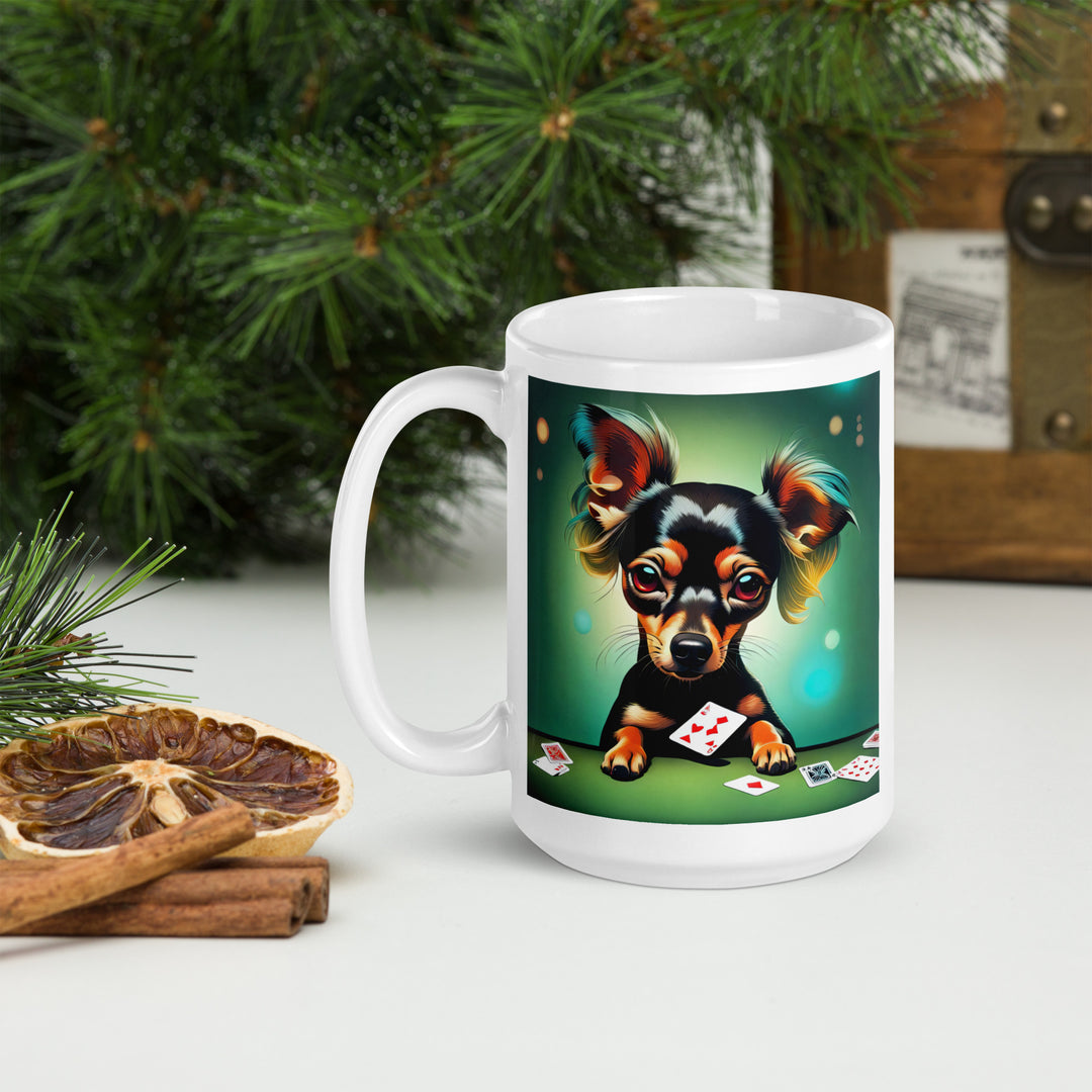 Chiweenie General- White glossy mug v3