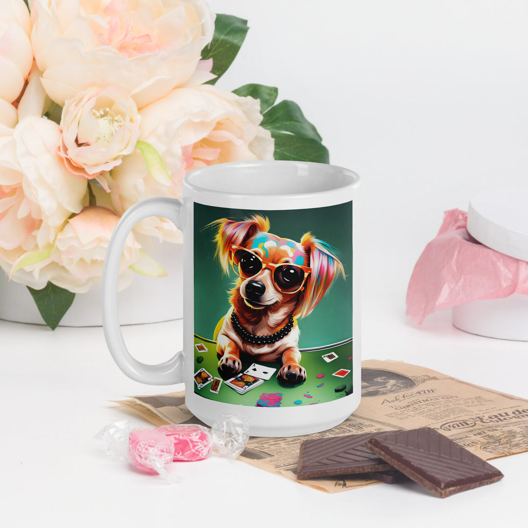 Chiweenie General- White glossy mug v7