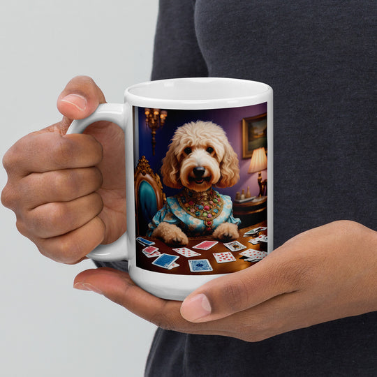 Goldendoodle- White glossy mug v3