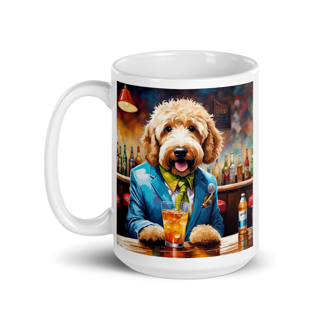 Goldendoodle- White glossy mug v6