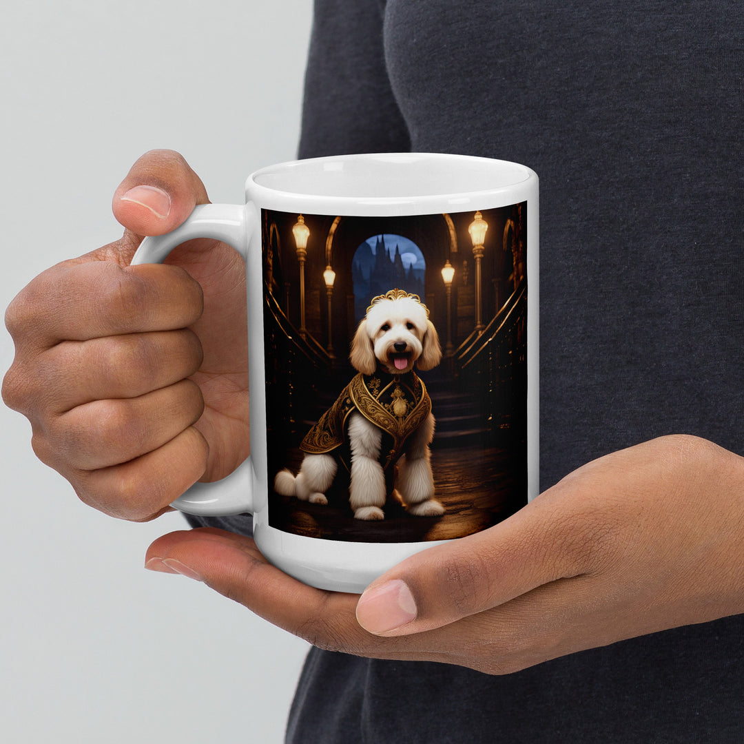 Goldendoodle- White glossy mug v7