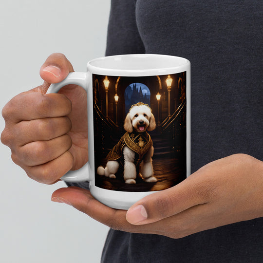 Goldendoodle- White glossy mug v7