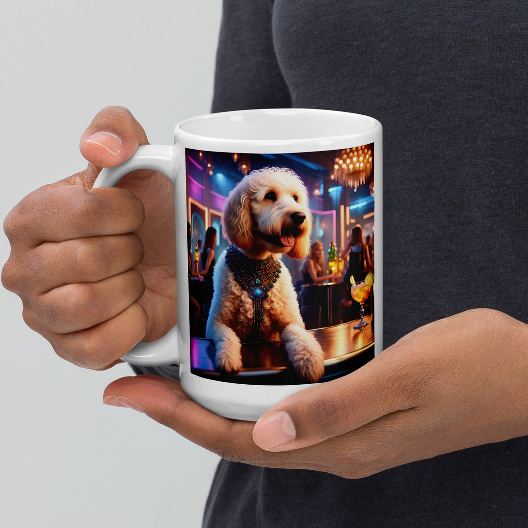 Goldendoodle- White glossy mug v9