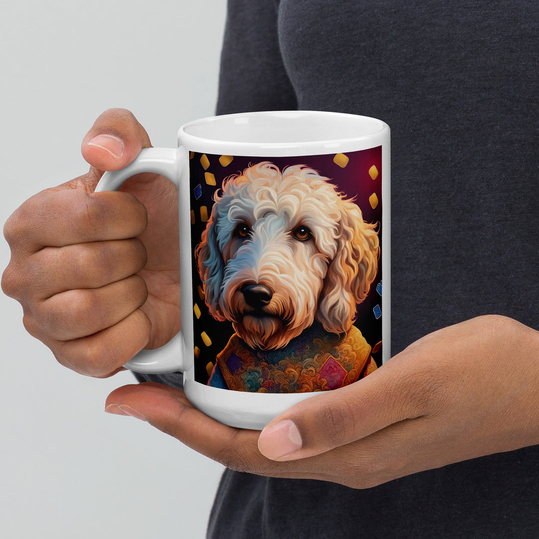 Goldendoodle- White glossy mug v12