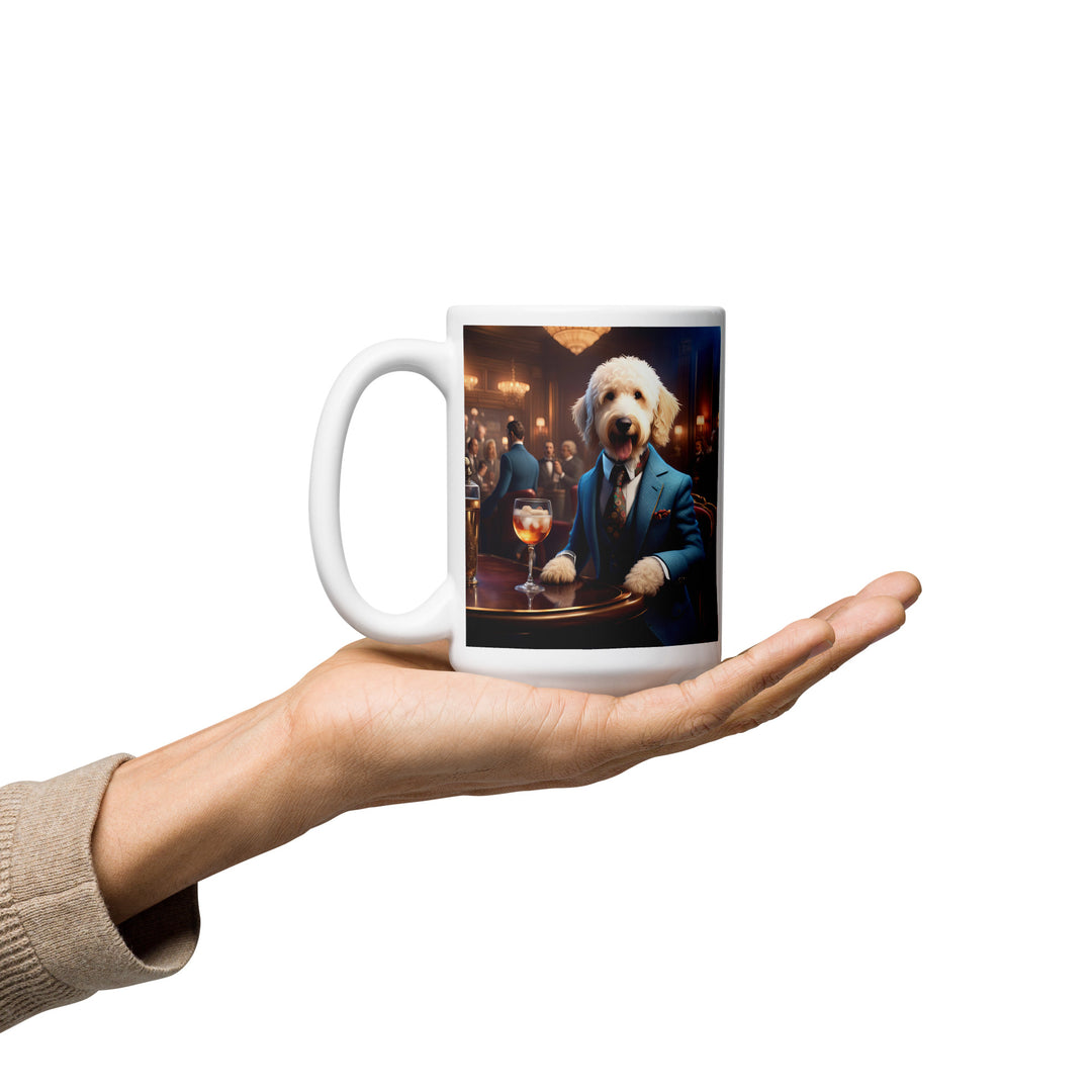 Goldendoodle- White glossy mug v15