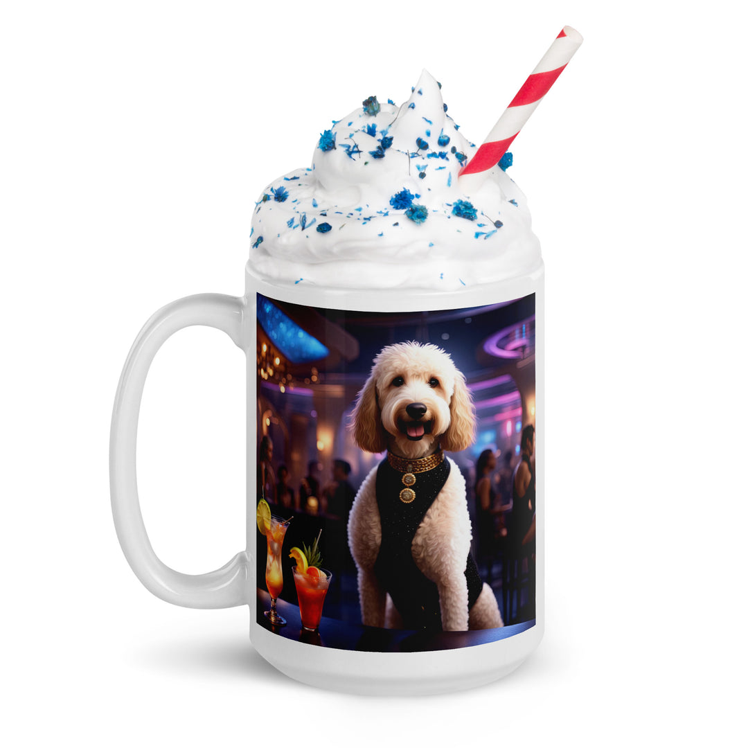 Goldendoodle- White glossy mug v14