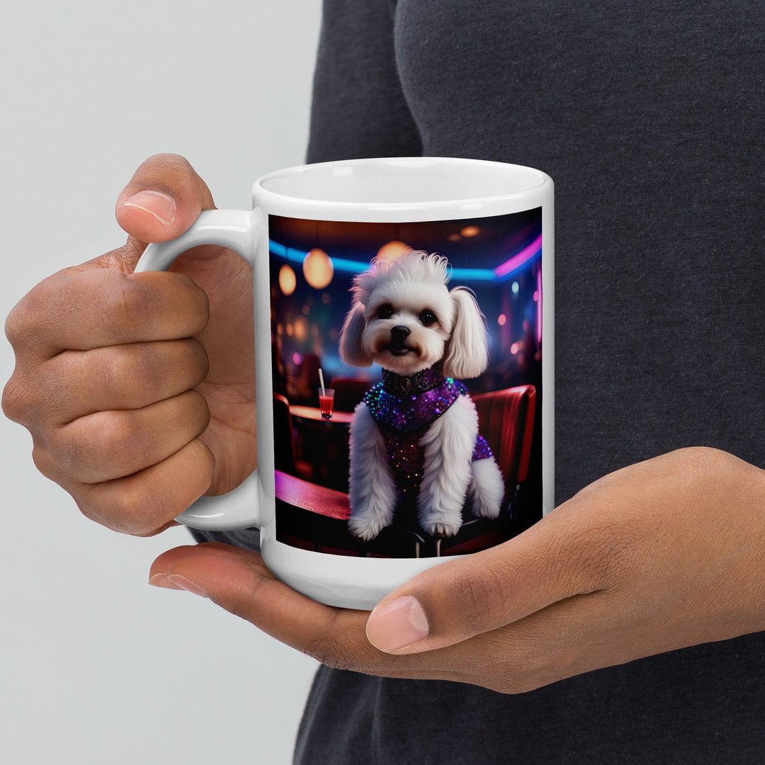 Maltipoo General- White glossy mug v5