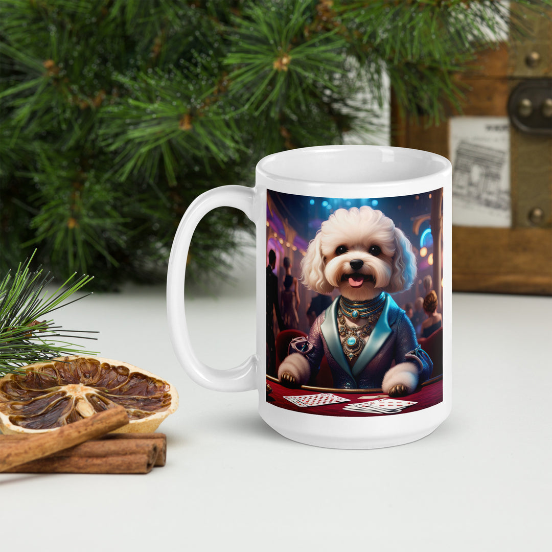 Maltipoo General- White glossy mug v15