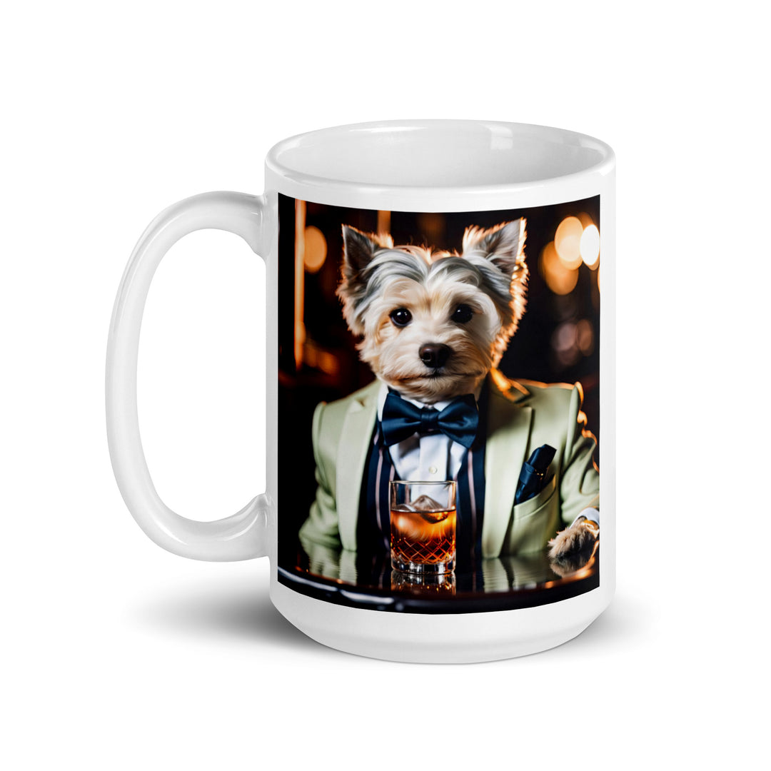 Morkie General- White glossy mug