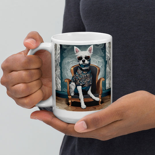 Pekapoo General- White glossy mug v8
