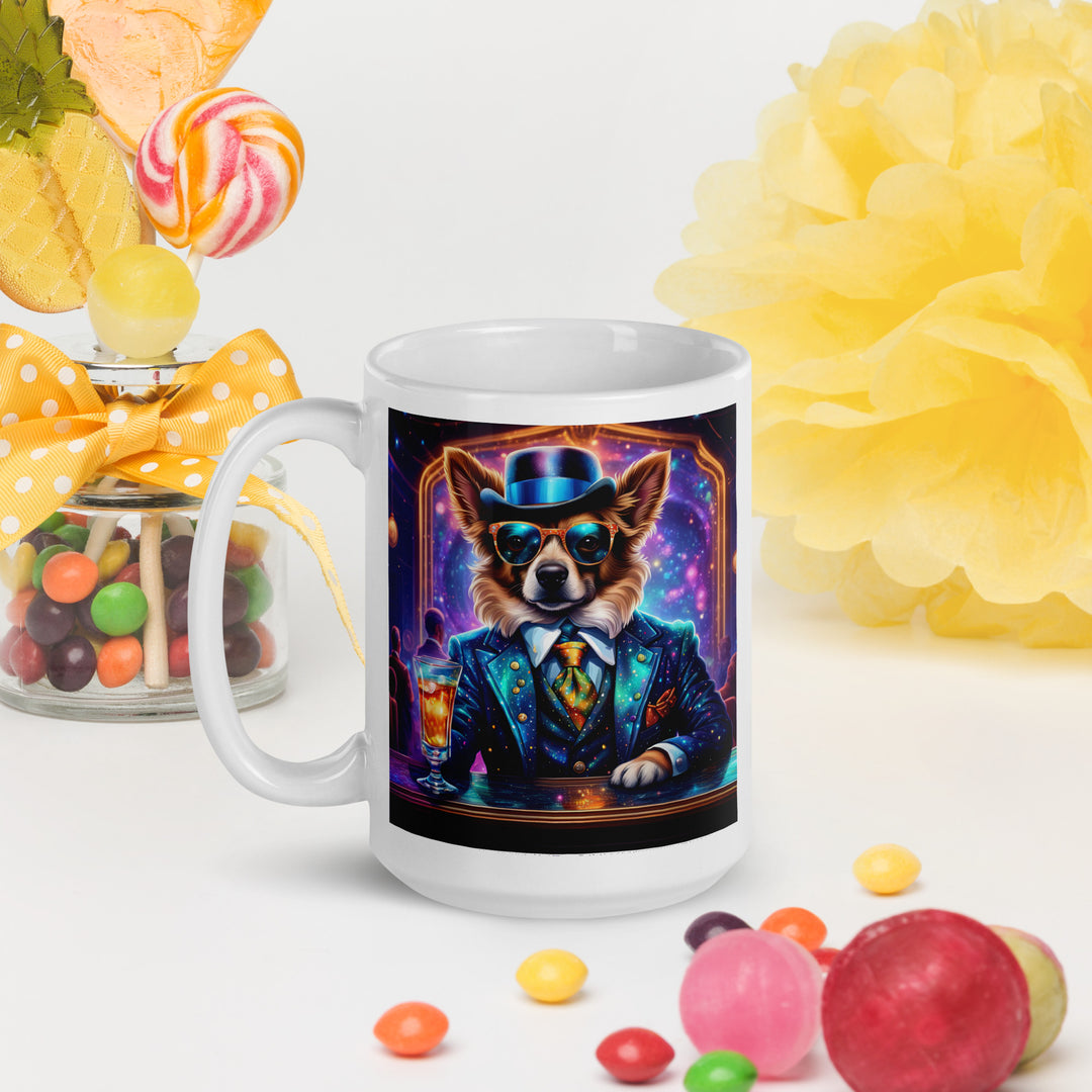 Pekapoo General- White glossy mug v11
