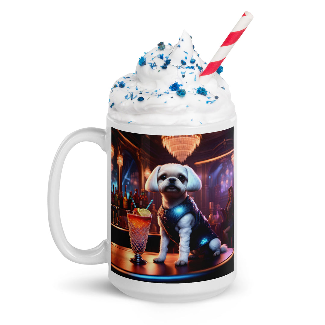 Pugapoo General- White glossy mug v4