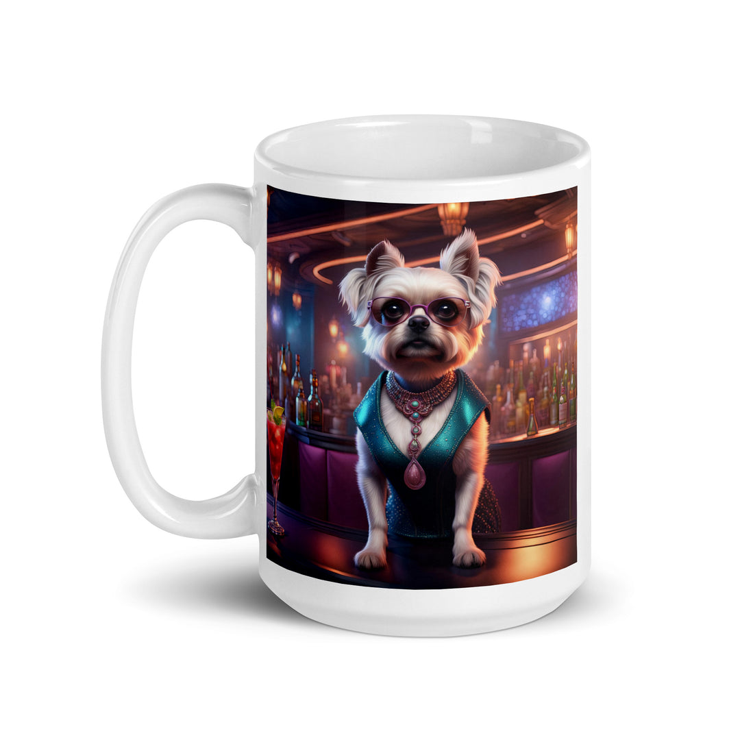 Pugapoo General- White glossy mug v6