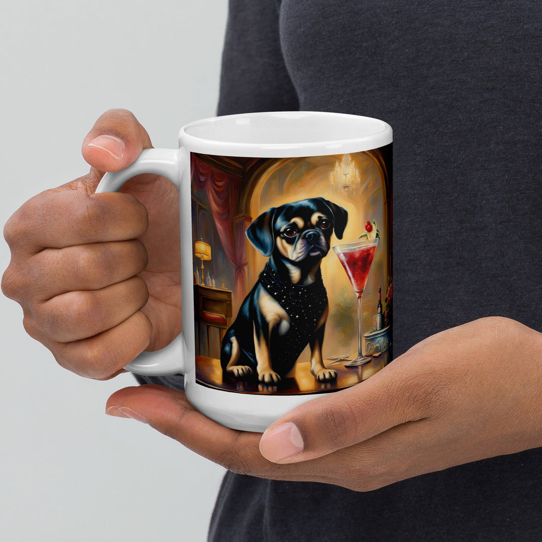 Puggle General- White glossy mug v6